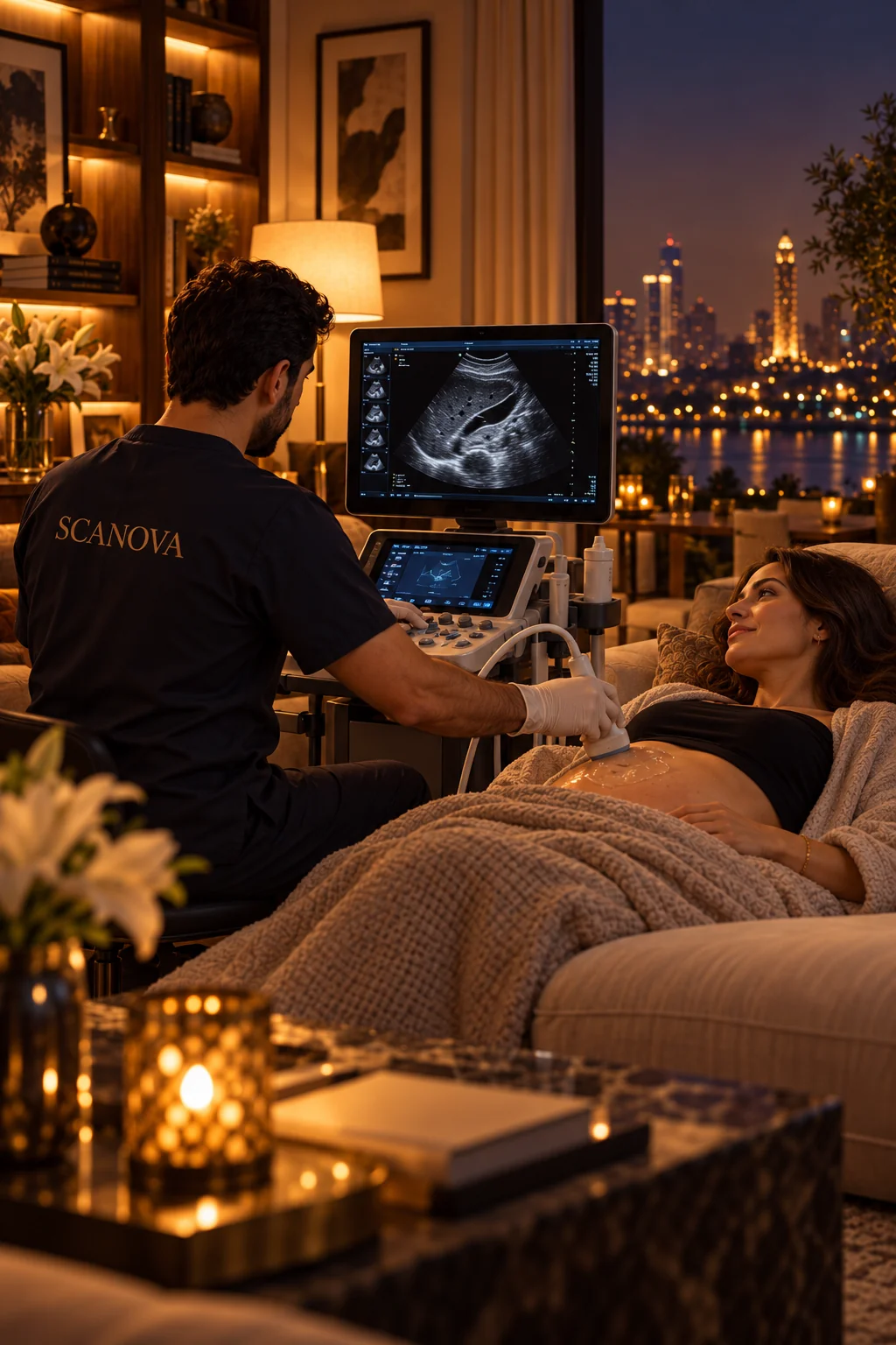 Illustrative image: ultrasound at home